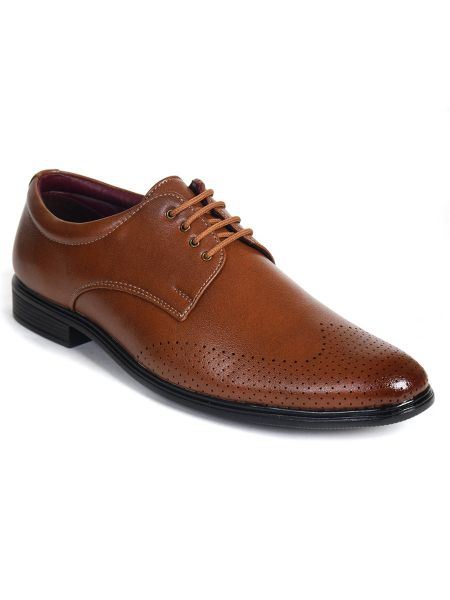 Men s Tan Formal Derby Shoes
