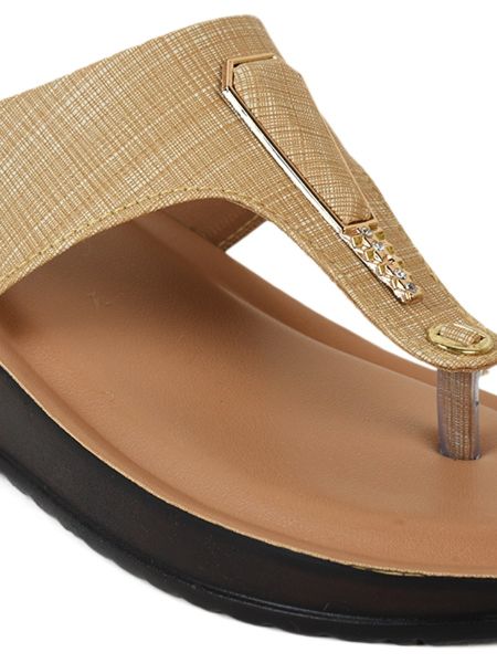 Beige flip store flops ladies