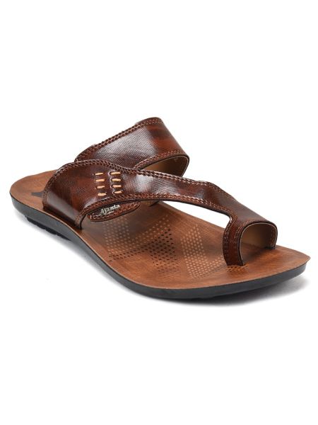 ajanta brown slipper for men pu1060