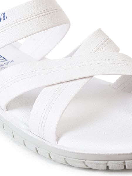 White chappals sales
