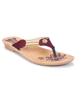 Ajanta Royalz Women's Sandals - Red PU0674