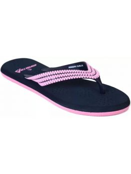 Impakto Women's Slipper- Navy Blue/Pink