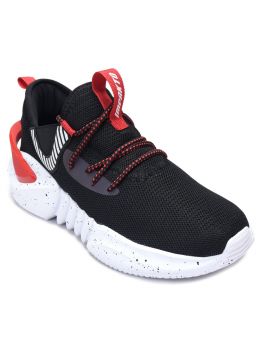 Impakto Black Sports Shoes for Men (AS0202)