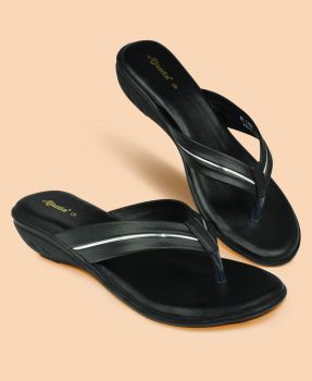 Ajanta Women Black Heel Sandal BL1484