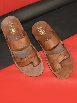 Ajanta Mens Tan Sandal AA0073