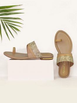 Ajanta Women Stylish Ethnic Flat Sandals For Women & Girls EL2014